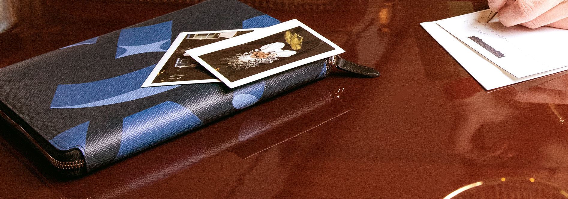 Stylish Smythson Calf Leather Writing Folder | Orient Express Exclusive
